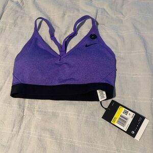 Nike Purple Strappy Low-Impact Sports Bra